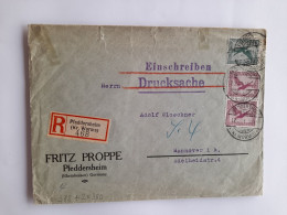 Cover From Pfeddersheim To Hannover. - Lettres & Documents