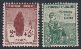 Orphelins - N° 148 Et 149  *  - Cote : 40 € - Nuovi