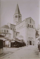 Grande Photo Ancienne (fin XIX° S) 12x17 Cm – Eglise D’Auvergne ? Boutique "A St-Antoine De Padoue" (à Localiser) /GP8 - Auvergne