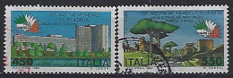 Italy 1984  Briefmarkenausstellung "ITALIA `85" (o) Mi.1883-1884 - 1981-90: Afgestempeld