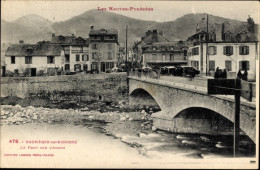 CPA Bagnères De Bigorre Hautes Pyrénées, Le Pont Sur L'Adour - Andere & Zonder Classificatie