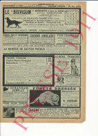 Publicité 1911 Goemans Furet Animal Chasse Bisvigum Aliment Chien Léonnard Bonneville 74 Patoux Tourcoing Dufaux Genève - Publicités