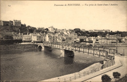 CPA Pontoise Val D'Oise, Vue Prise De Saint Ouen L'Aumone, Pont - Other & Unclassified