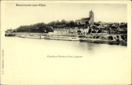CPA Beaumont Sur Oise Val D'Oise, Carrefour Perine, Steinbrücke - Other & Unclassified