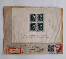 1943. Cover From Munchen To Merano (Italy) Blok. Registered. - Covers & Documents
