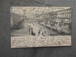 Cpa Saint Petersbourg La Perspective De Nevsky - Russie