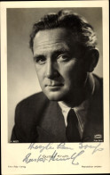 CPA Schauspieler Gustav Knuth, Portrait, Autogramm - Schauspieler