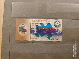 2008 Azerbaijan Flag - Azerbaïjan