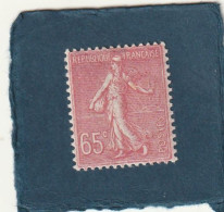///   FRANCE ///  Semeuse  N° 201 ----   65 Cts Rose **  1 'miro Tache De Rouille) - Unused Stamps