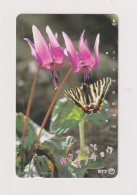 JAPAN  - Butterfly Magnetic Phonecard - Japón