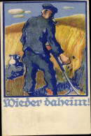 Artiste CPA Dominicus, Josef, Wieder Daheim, Kriegsgefangenen Heimkehrkarte Nr 5 - Figuren