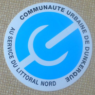 AUTOCOLLANT COMMUNAUTE URBAINE DE DUNKERQUE - REGIONALISME - Stickers