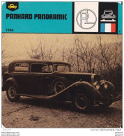 2 Fiches De 1978, René Panhard & Panoramic - Documents Historiques