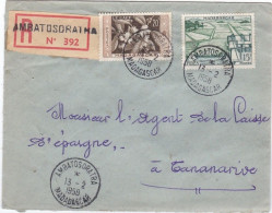 MADAGASCAR : Lettre Recommandée De Ambatosoratra - Storia Postale