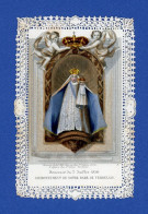Image Religieuse Bouasse-Lebel Canivet Dentelle Souvenir Du 2 Juillet 1856  Couronnement De Notre Dame De Verdelais - Autres & Non Classés