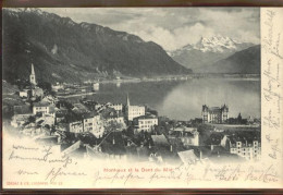 11305274 Montreux VD Vue Partielle Lac Leman Dents Du Midi Wallis Montreux - Other & Unclassified