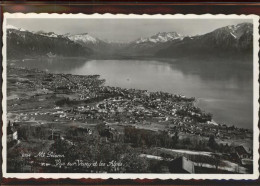 11305255 Vevey VD Vue Sur La Ville Et Les Alpes Lac Leman Mt Pelerin Vevey - Other & Unclassified