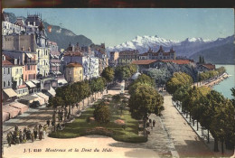 11305219 Montreux VD Montreux Et Dents Du Midi Wallis Lac Leman Schloss Uferprom - Sonstige & Ohne Zuordnung