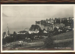 11305214 Clarens VD Vue Partielle Lac Leman Eglise Clarens VD - Sonstige & Ohne Zuordnung