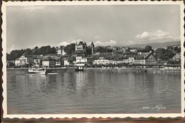 11305203 Nyon VD Vue Parteille Chateau Lac Leman Boot Nyon - Sonstige & Ohne Zuordnung