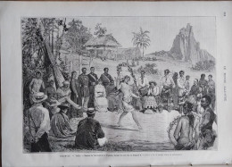 Le Monde Illustré 1882 Paris / Le Chemin De Fer Du Saint-Gothard Suisse / Tahiti Danses Tahitiennes à Papeete Pomaré V - Tijdschriften - Voor 1900
