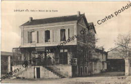 CPA  [17] Charente Maritime > Loulay - Hôtel De La Gare - Animée - Autres & Non Classés