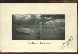 11305097 Lac Leman Genfersee Soir D Orage Segelboot Genf - Sonstige & Ohne Zuordnung