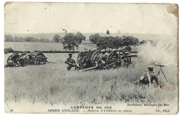 Militaire - Campagne De 1914 - Armee Anglaise - Batterie D'artillerie En Action - Edit Stevenard Boulogne Sur Mer - Oorlog 1914-18