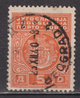 Timbre Oblitéré De Yougoslavie   De 1931 YT T81 MI P67 Timbre Taxe - Usados