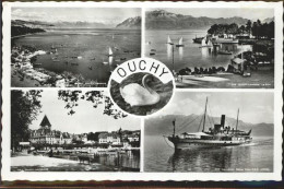 11305049 Ouchy Le Port Lac Leman Bateau Schwan Segelschiff Lausanne - Other & Unclassified