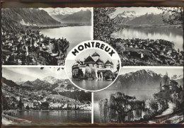 11305038 Montreux VD Panorama Genfer See Schloss Uferpromenade Montreux - Autres & Non Classés