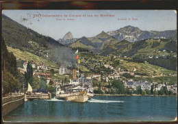 11305036 Clarens VD Debarcadere Montreux Dent De Jaman Rochers De Nayo Lac Leman - Autres & Non Classés