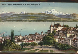 11305029 Nyon VD Vue Generale Lac Leman Et Le Mont Blanc Schloss Nyon - Other & Unclassified