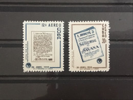 Cuba 1959 Stamp Day Mint SG 905-6 Sc C195-6 Yv 196-7 - Ungebraucht