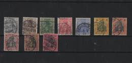 Deutsches Reich  Michel Kat.Nr.gest 53/62 - Used Stamps