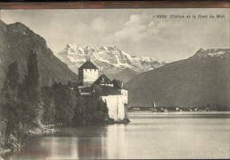 11305013 Chillon Chateau De Chillon Et Dents Du Midi Wallis Genfer See Montreux - Autres & Non Classés