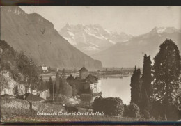 11305010 Chillon Chateau De Chillon Et Dents Du Midi Wallis Genfer See Montreux - Autres & Non Classés