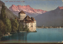 11305003 Chillon Chateau De Chillon Et Dents Du Midi Wallis Genfer See Montreux - Autres & Non Classés