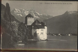 11305002 Chillon Chateau De Chillon Et Dents Du Midi Wallis Genfer See Montreux - Autres & Non Classés