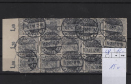 Deutsches Reich  Michel Kat.Nr.gest 68 -15- Block POR - Used Stamps