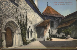 11304990 Chillon Chateau De Chillon Cour Et Escaliers D Honneurs Montreux - Autres & Non Classés