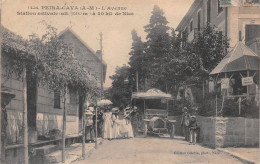 PEIRA-CAVA (Alpes-Maritimes) - L'Avenue - Autobus, Taxi - Voyagé 1909 (2 Scans) - Sonstige & Ohne Zuordnung