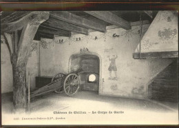 11304982 Chillon Chateau De Chillon Le Corps De Garde Kanone Montreux - Autres & Non Classés