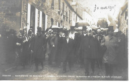 22 - TREGUIER - Inauguration Monument D' Ernest Ronan - Le Cortège Officiel Se Rendant De La Maison De Renan Au Banquet - Tréguier