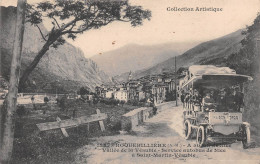 ROQUEBILLIERE (Alpes-Maritimes) - Service Autobus De Nice à Saint-Martin-Vésubie - Ecrit (2 Scans) - Roquebilliere