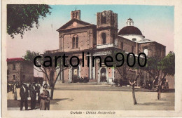 Calabria-catanzaro-cortale Piazza Italia Chiesa Arcipretale Di S.maria Maggiore Animata Veduta Anni 40 (f.piccolo) - Otros & Sin Clasificación