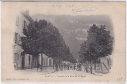 Nantua (01 Ain) Avenue De La Gare Et Le Signal - édit. Vialatte Circulée Convoyeur En Bleu Bellegarde à Bourg 1905 - Nantua