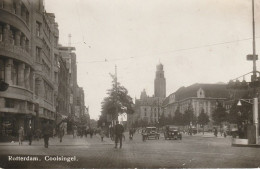 Rotterdam Coolsingel Levendig Oude Auto's    4255 - Rotterdam