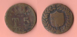 Italie Napoli 5 Tarì 1797 P R C Regno Napoli Ferdinandus I° Copper Coin K 222 - Naples & Sicile