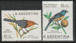 ARGENTINE - N°784+PA N°116 ** (1967) Oiseaux - Nuevos